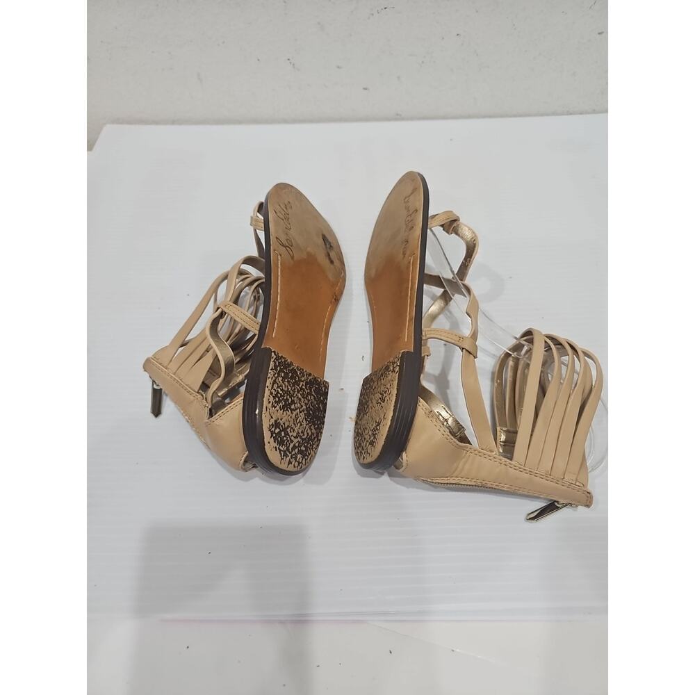 Sam Edelman "Glenda" Gladiator Sandal - Women's Size 6.5M Beige Tan Flats - Picture 5 of 9